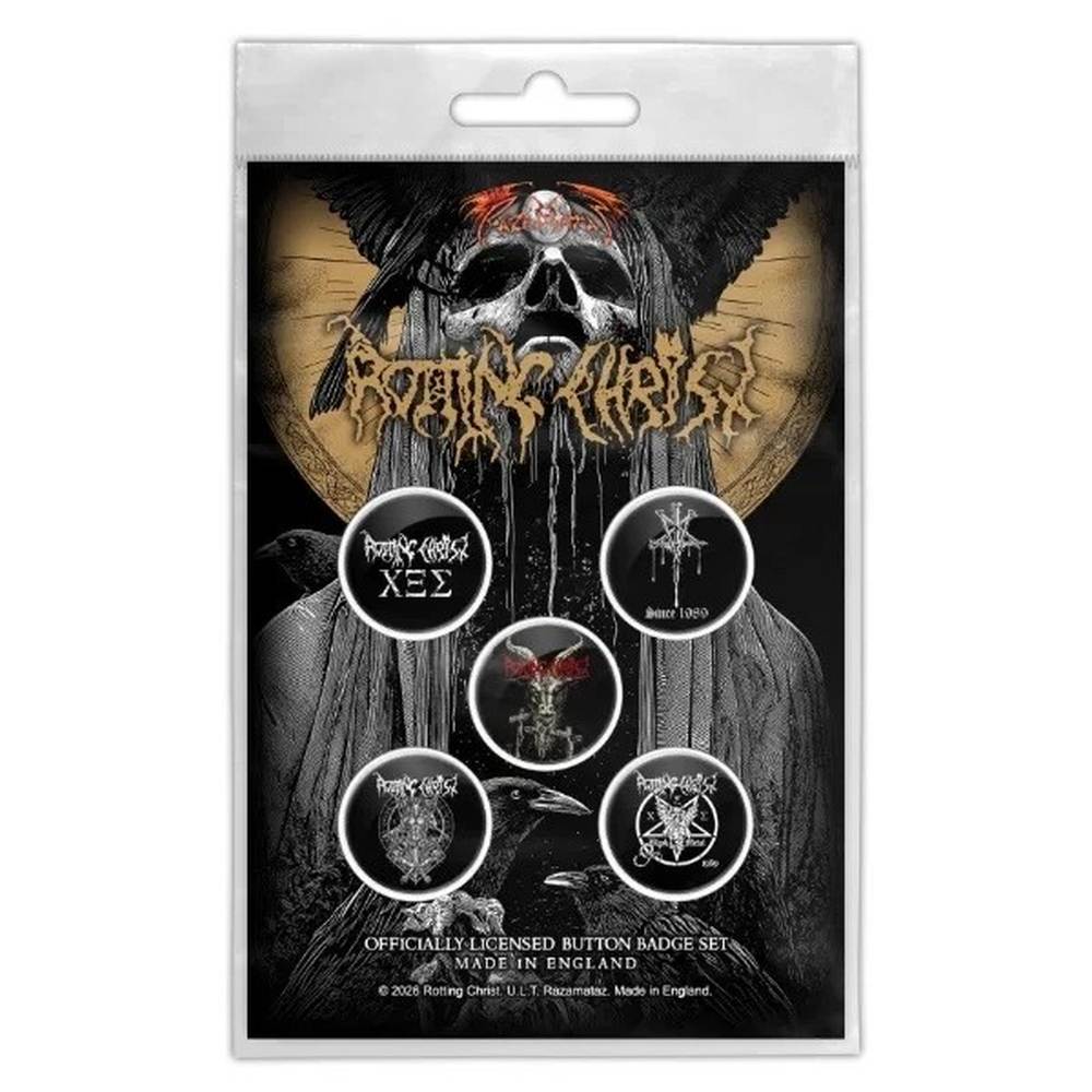 Rotting Christ - We Are The Damned Generation Badge/button - Black/Multicolours